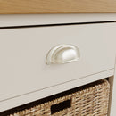 Beverley Dove Grey Cabinet 1 Drawer 2 Basket 50 x 30 x 75 cm