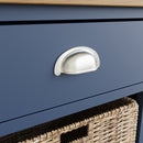 Aldeburgh Blue Cabinet 1 Drawer 3 Basket 50 x 30 x 100 cm