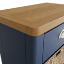Aldeburgh Blue Cabinet 1 Drawer 3 Basket 50 x 30 x 100 cm