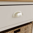 Beverley Dove Grey Cabinet 1 Drawer 3 Basket 50 x 30 x 100 cm