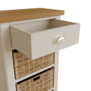 Beverley Dove Grey Cabinet 1 Drawer 3 Basket 50 x 30 x 100 cm