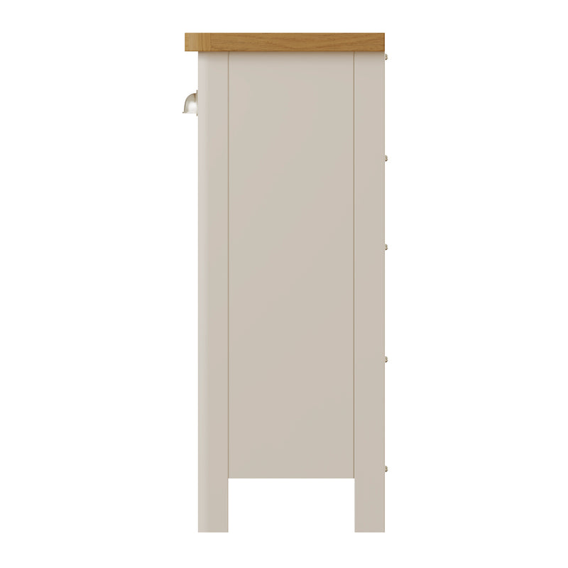 Beverley Dove Grey Cabinet 2 Drawer 4 Basket 80 x 30 x 75 cm