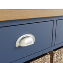 Aldeburgh Blue Cabinet 2 Drawer 4 Basket 80 x 30 x 75 cm