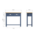 Aldeburgh Blue Console Table 85 x 32 x 75 cm