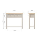 Beverley Dove Grey  Console Table 85 x 32 x 75 cm