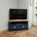 Aldeburgh Blue Corner TV Unit 90 x 44 x 48 cm