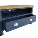 Aldeburgh Blue Corner TV Unit 90 x 44 x 48 cm