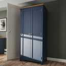 Aldeburgh Blue Wardrobe 2 Door Full Hanging
