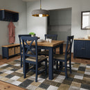 Aldeburgh Blue Flip-Top Table 85 x 85 x 78 cm