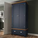 Aldeburgh Blue Wardrobe Double with Drawer