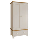 Beverley Dove Grey  Wardrobe Double with Drawer 90 x 52 x 185 cm