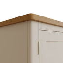 Beverley Dove Grey  Wardrobe Double with Drawer 90 x 52 x 185 cm