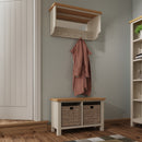 Beverley Dove Grey Hall Bench 80 x 30 x 50 cm