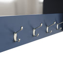Aldeburgh Blue Wall Coat Rack with Mirror 80 x 15 x 50 cm