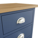 Aldeburgh Blue Bedside Table with 3 Drawers