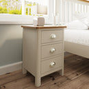 Beverley Dove Grey  Bedside Table with 3 Drawers 42 x 35 x 58 cm