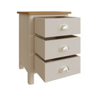 Beverley Dove Grey  Bedside Table with 3 Drawers 42 x 35 x 58 cm