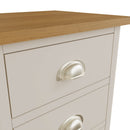 Beverley Dove Grey  Bedside Table with 3 Drawers 42 x 35 x 58 cm