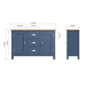 Aldeburgh Blue Sideboard Large 115 x 34 x 80 cm