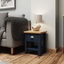 Aldeburgh Blue Lamp Table 1 Drawer 40 x 36 x 47 cm