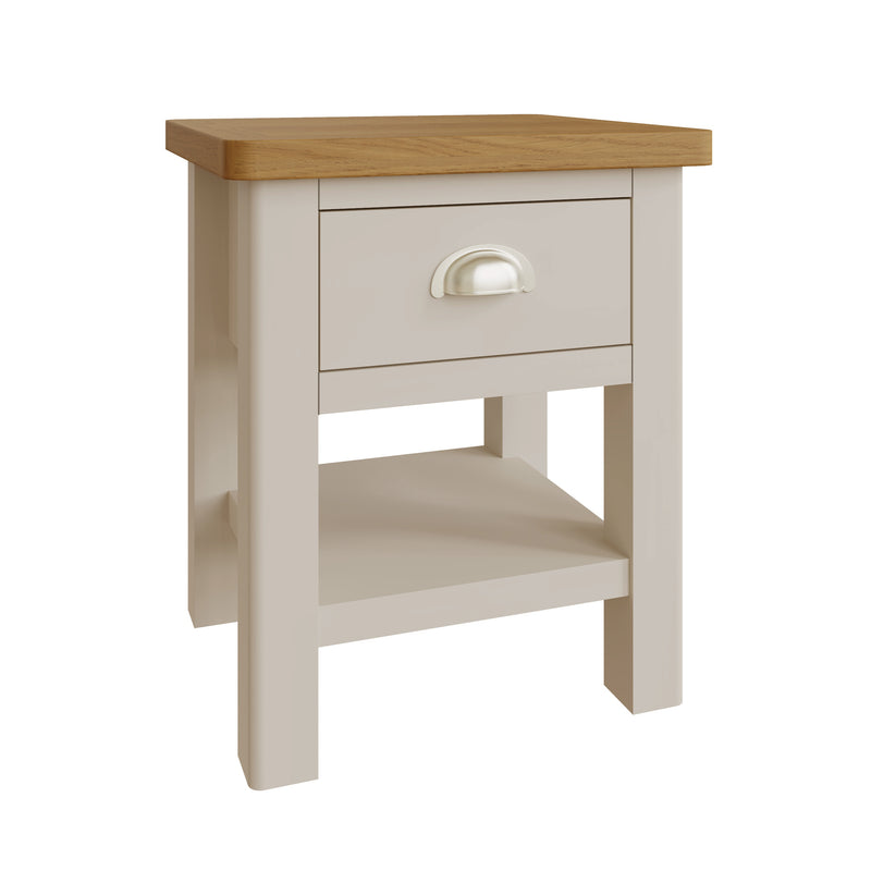 Beverley Dove Grey  Lamp Table 1 Drawer 40 x 36 x 47 cm