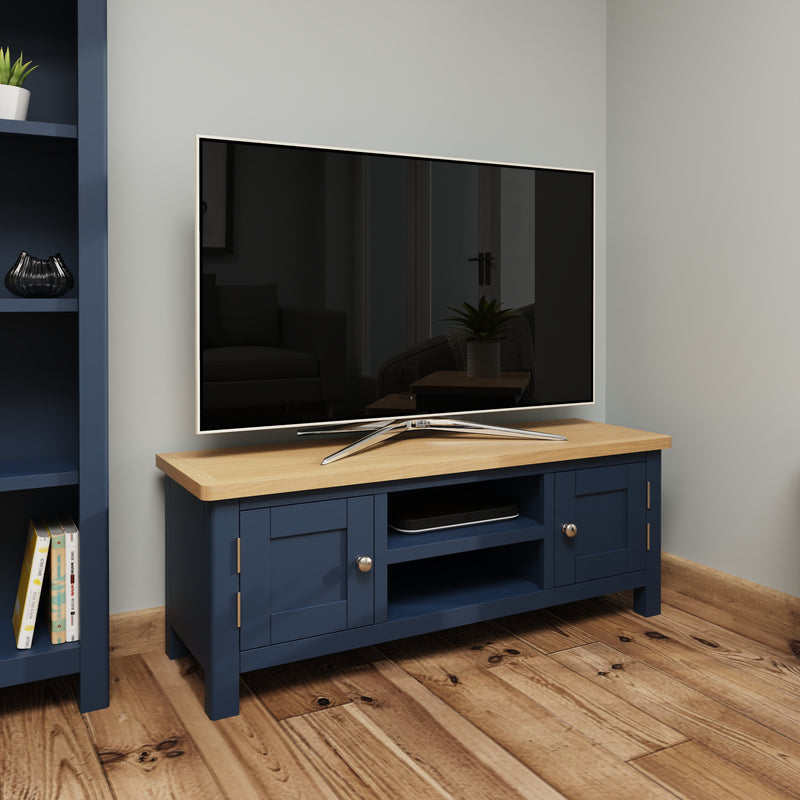 Aldeburgh Blue TV Unit Large 120 x 38 x 45 cm