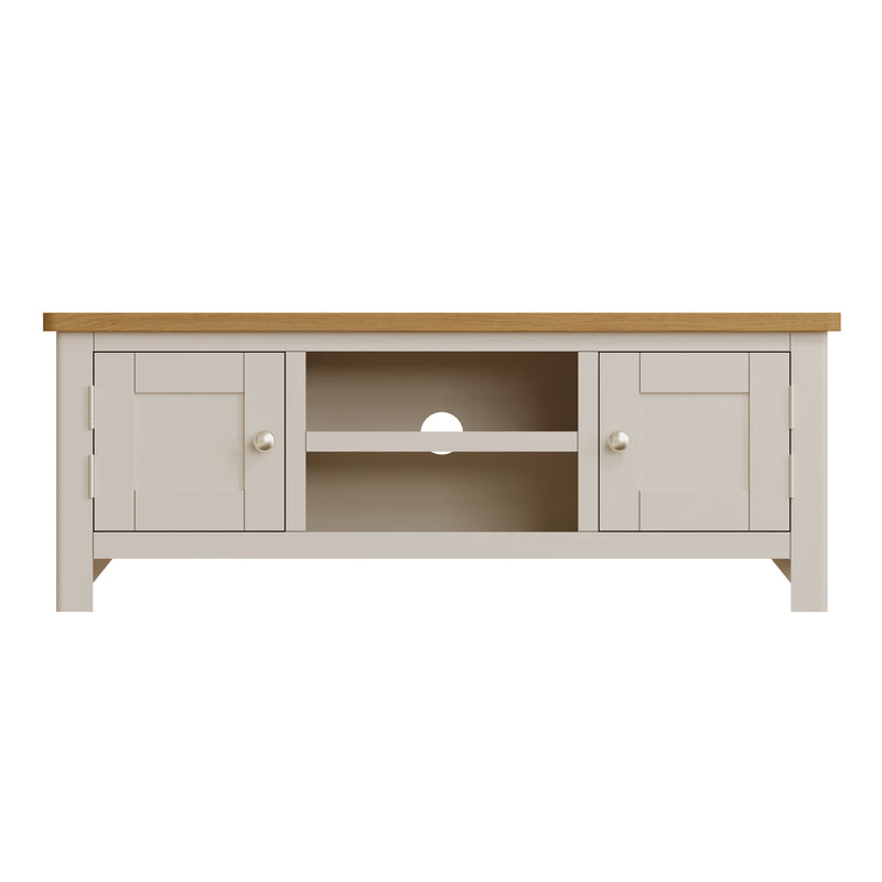 Beverley Dove Grey  TV Unit Large 120 x 38 x 45 cm