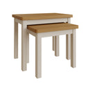 Beverley Dove Grey  Nest of 2 Tables 50 x 32 x 50 cm