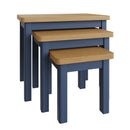 Aldeburgh Blue Nest of 3 Tables 60 x 38 x 50 cm