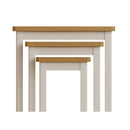 Beverley Dove Grey  Nest of 3 Tables 60 x 38 x 50 cm