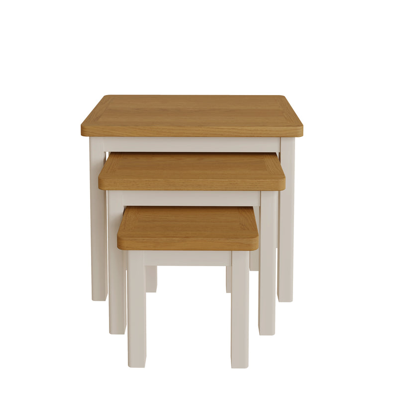 Beverley Dove Grey  Nest of 3 Tables 60 x 38 x 50 cm