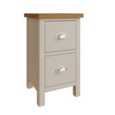 Beverley Dove Grey  Bedside Table with 2 Drawers 35 x 32 x 58 cm