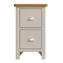 Beverley Dove Grey  Bedside Table with 2 Drawers 35 x 32 x 58 cm