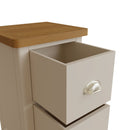 Beverley Dove Grey  Bedside Table with 2 Drawers 35 x 32 x 58 cm