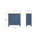 Aldeburgh Blue Sideboard Small 75 x 34 x 75 cm