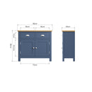 Aldeburgh Blue Sideboard 90 x 34 x 80 cm