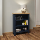 Aldeburgh Blue Bookcase Small Wide 70 x 22 x 82 cm