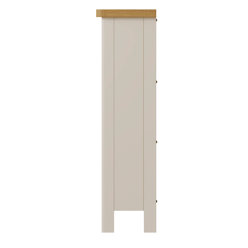Beverley Dove Grey  Bookcase Small Wide 70 x 22 x 82 cm