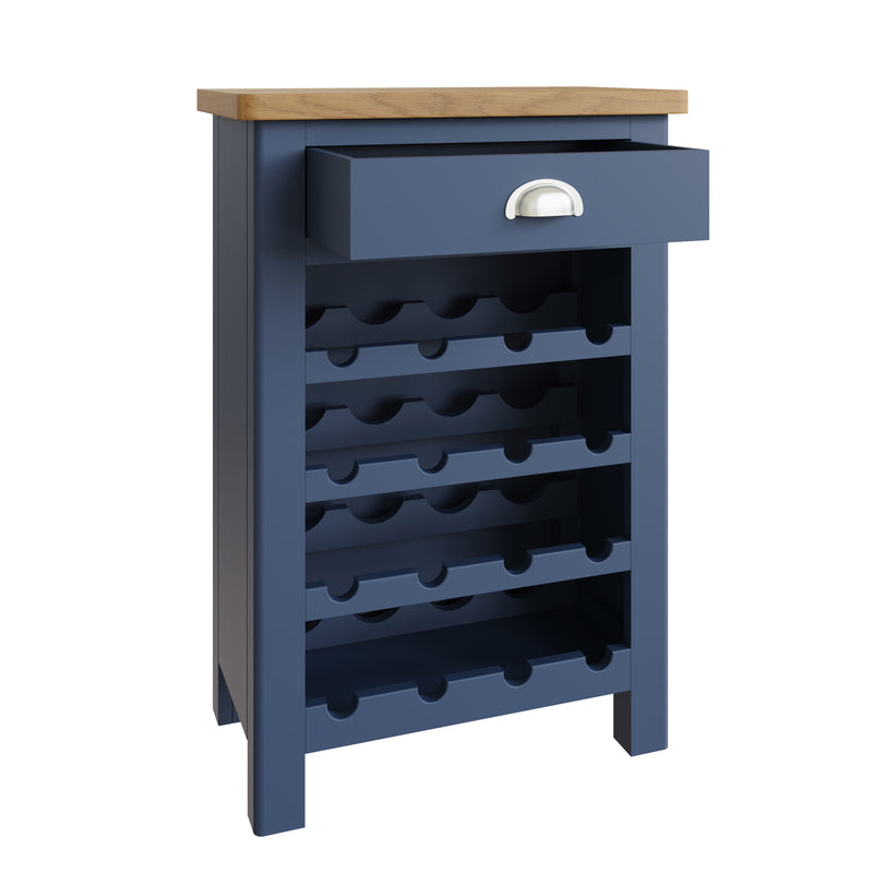 Aldeburgh Blue Wine Cabinet 55 x 30 x 80 cm
