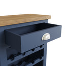 Aldeburgh Blue Wine Cabinet 55 x 30 x 80 cm