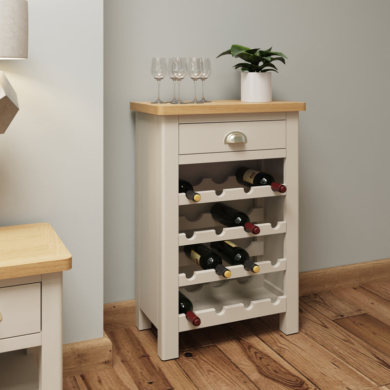 Beverley Dove Grey  Wine Cabinet 55 x 30 x 80 cm