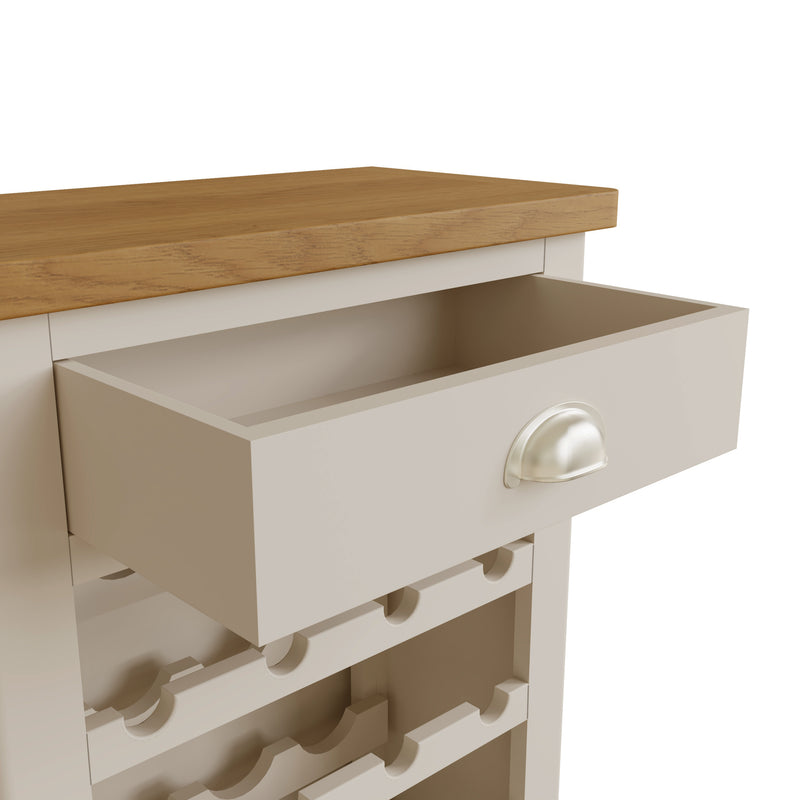 Beverley Dove Grey  Wine Cabinet 55 x 30 x 80 cm