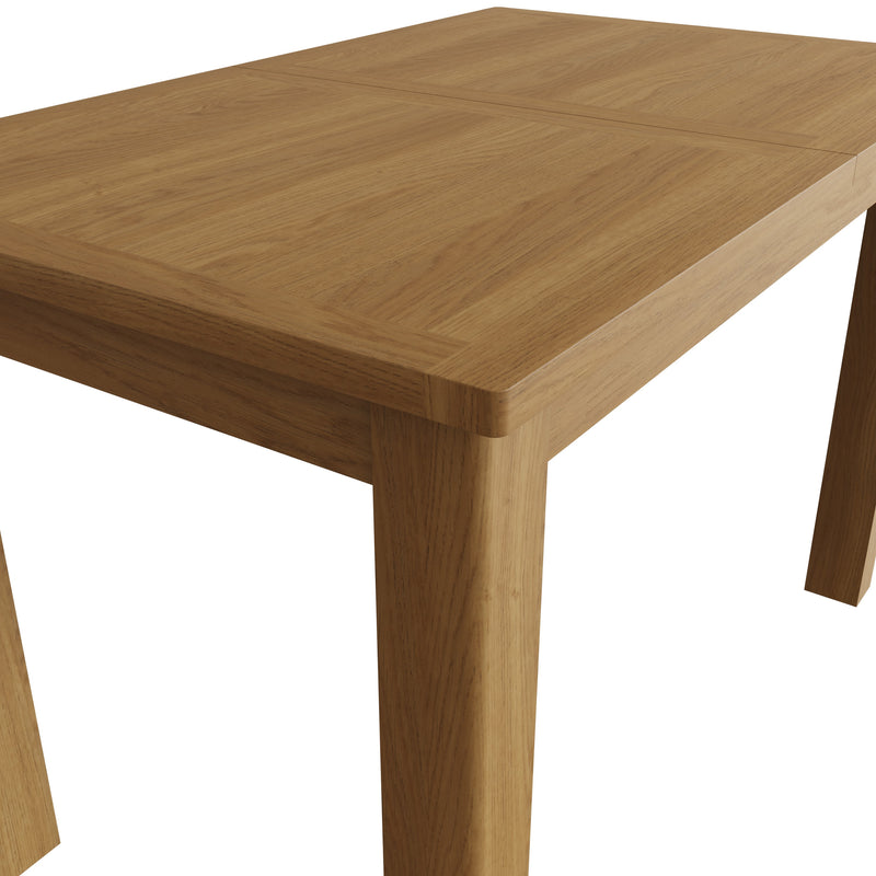 Hemsworth Rustic Oak  Extending Table 1.2m-1.6m 120 x 75 x 78 cm