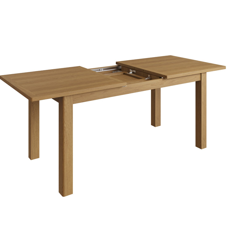 Hemsworth Rustic Oak  Extending Table 1.6m-2m 160 x 85 x 78 cm