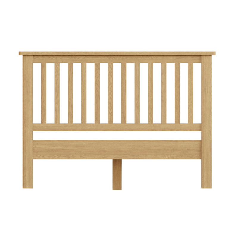 Hemsworth Rustic Oak  Bed 4'6" Double 152 x 201 x 105 cm