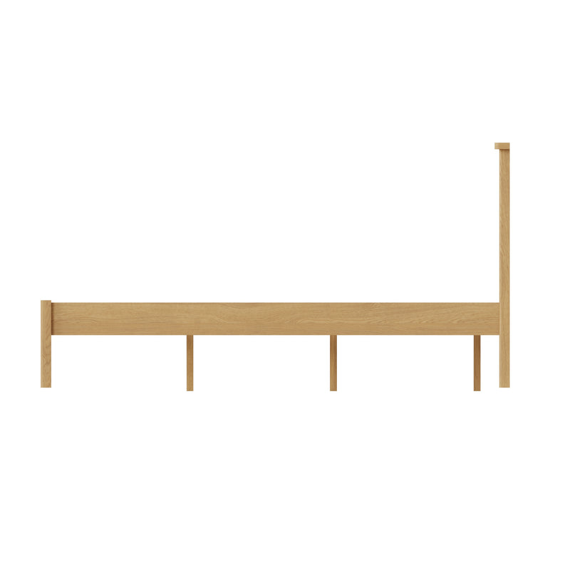 Hemsworth Rustic Oak  Bed 4'6" Double 152 x 201 x 105 cm