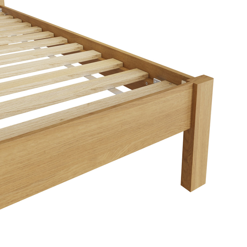 Hemsworth Rustic Oak  Bed 4'6" Double 152 x 201 x 105 cm