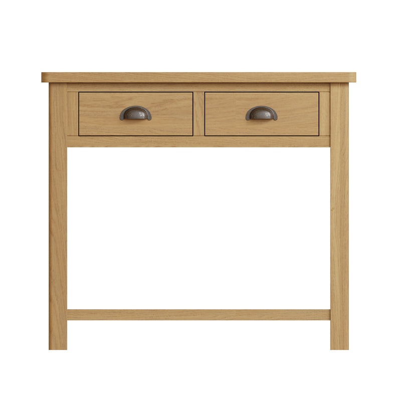 Hemsworth Rustic Oak  Console Table 85 x 32 x 75 cm