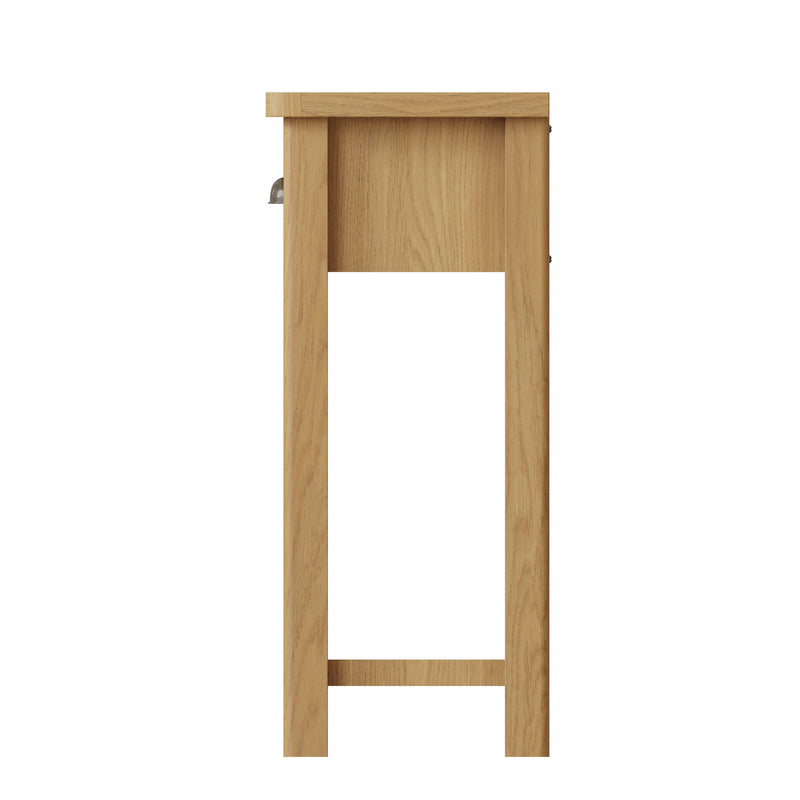 Hemsworth Rustic Oak  Console Table 85 x 32 x 75 cm