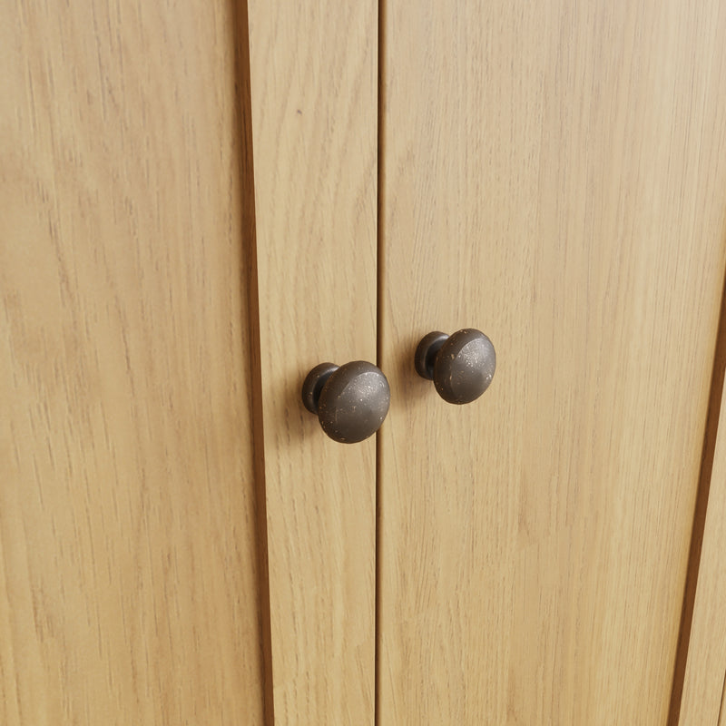 Hemsworth Rustic Oak  Wardrobe 2 Door Full Hanging 85 x 52 x 180 cm